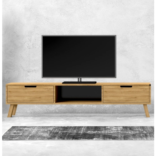 Szafka RTV-20 Drewno Lite Dąb Loft Lakier Rozmiary od 100 cm do 200 cm PREMIUM